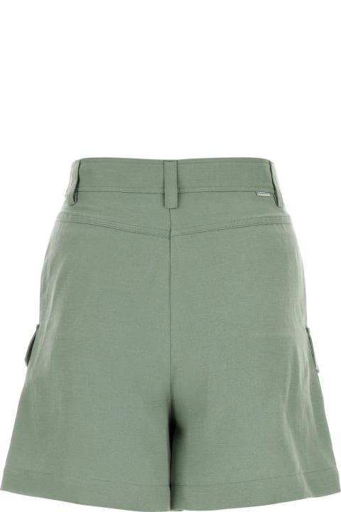 Woolrich for Women Woolrich Sage Green Viscose Blend Shorts