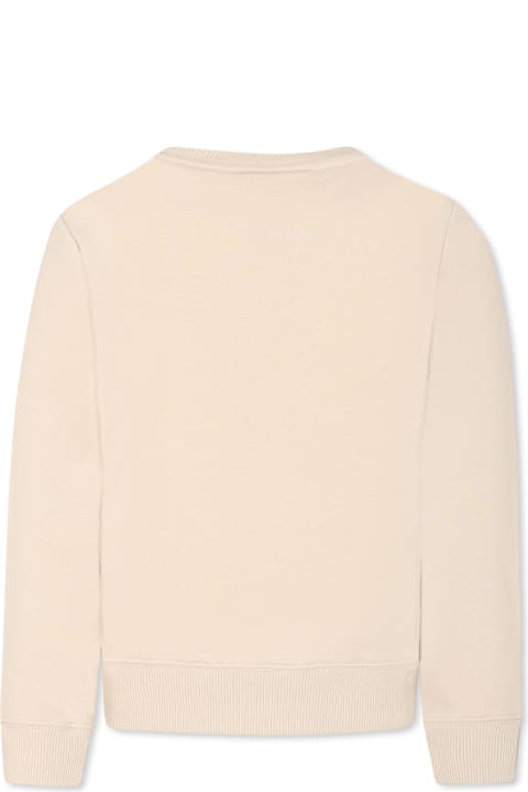 Calvin Klein Topwear for Boys Calvin Klein Ivory Sweatshirt For Kids With Logo