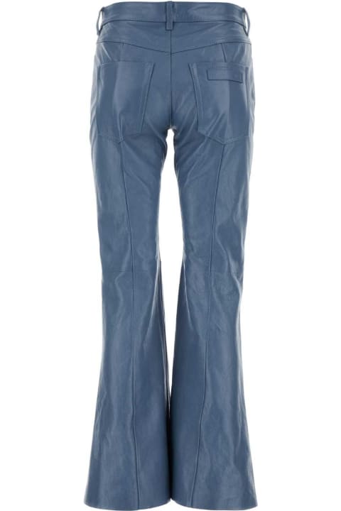 Marni Pants & Shorts for Women Marni Air Force Blue Leather Pant