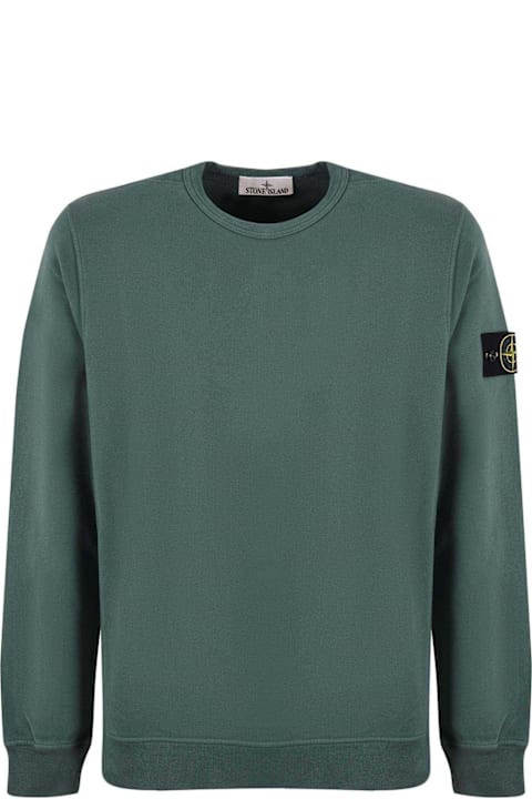 Stone Island Clothing for Men Stone Island Compass Patch Crewneck Sweatshirt