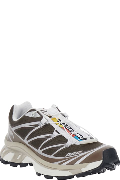 Salomon Sneaker 'xt-6' With Logo Applied On The Tongue And Chunky Sole In Brown Unisex