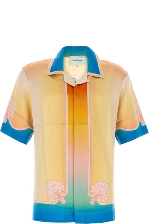 Casablanca Clothing for Men Casablanca Printed Silk Shirt