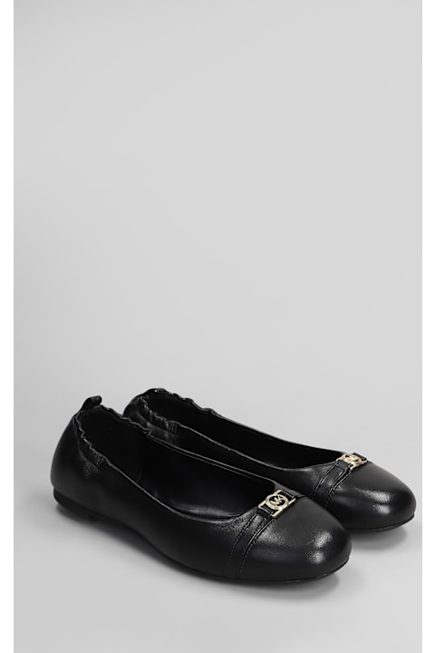Michael Kors for Women Michael Kors Mandy Flex Ballet Flats In Black Leather