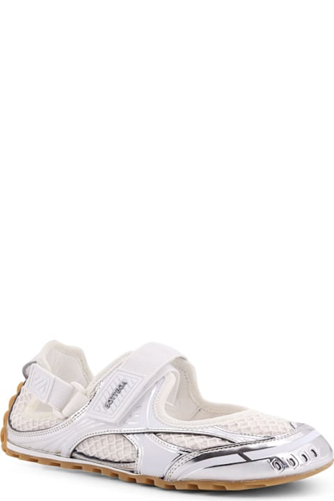 Bottega Veneta Technical Fabric And Mesh Mary-jane Sneakers