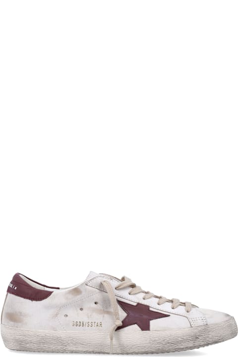 Golden Goose Super-star Sneakers White And Red