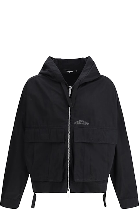 Dsquared2 Coats & Jackets for Men Dsquared2 Icon Ripstop Windbreaker Jacket