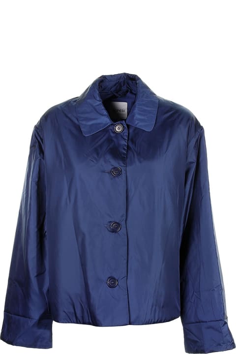 Fashion for Women Aspesi Blue Jacket With Buttons
