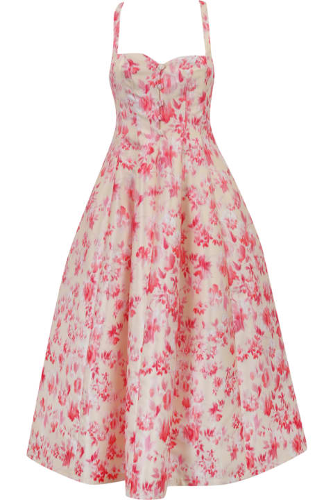 Dresses for Women Philosophy di Lorenzo Serafini Dress With Pink Floral Print