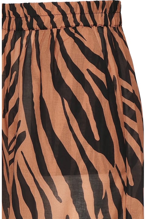 The Andamane for Women The Andamane Wiley Wide Leg Zebra Print Pants