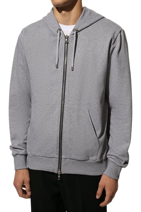 Balmain Clothing for Men Balmain Logo Hooded Sweatshirt