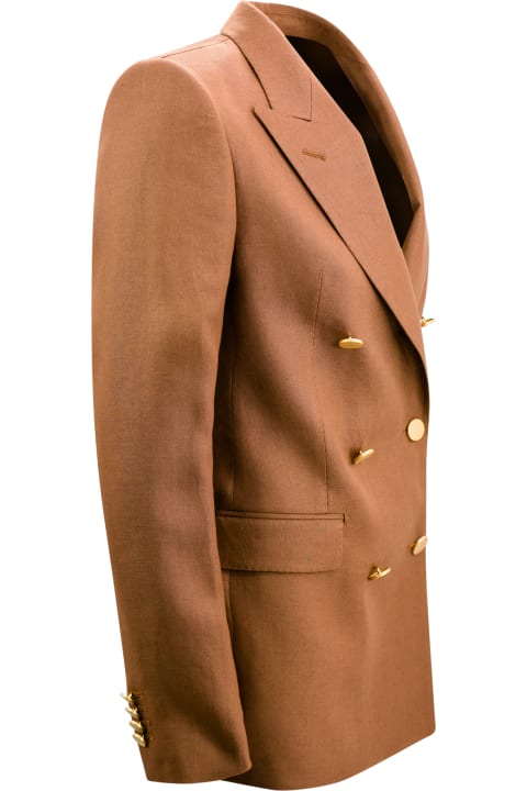ウィメンズ Tagliatoreのコート＆ジャケット Tagliatore Full Suit With Double-breasted Blazer With Peaked Lapels And Straight Pants.
