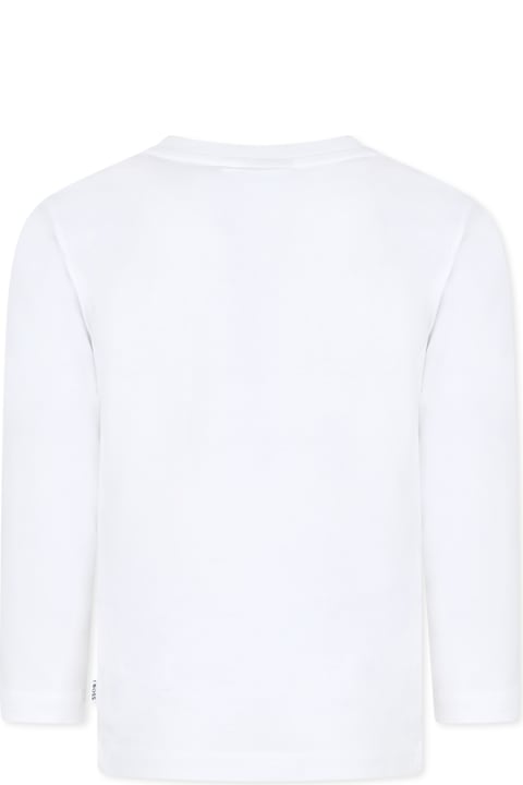 Homeware Hugo Boss White T-shirt For Boy With Logo