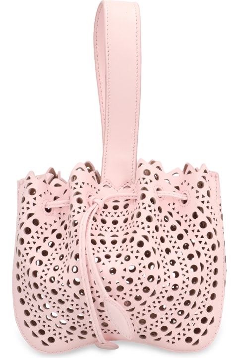 Alaia Totes for Women Alaia Rose Marie Leather Handbag