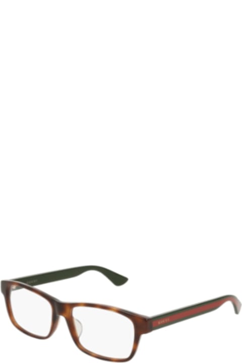 Gucci Eyewear Eyewear for Men Gucci Eyewear Gg0006oa013 Havana Green Transpar