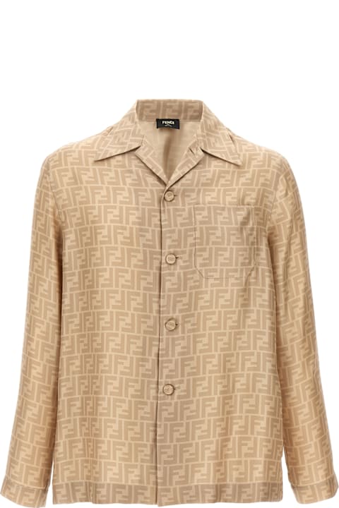 Fendi Shirts for Men Fendi Ff Silk Shirt