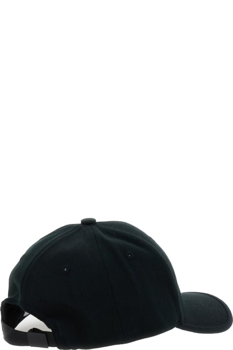 Stone Island Junior Accessories & Gifts for Boys Stone Island Junior Black Baseball Cap With Embroidered Compass Logo On The Front In Wool Blend Boy