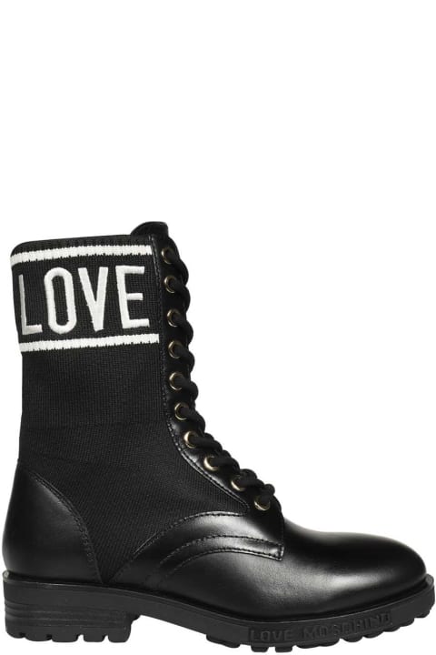 Boots for Women Love Moschino Lace-up Ankle Boots