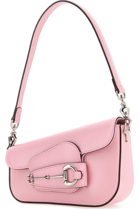 Best Sellers for Women Gucci Pink Leather Mini Gucci Horsebit 1955 Handbag
