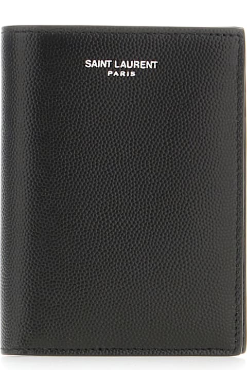 Fashion for Men Saint Laurent Black Leather Wallet