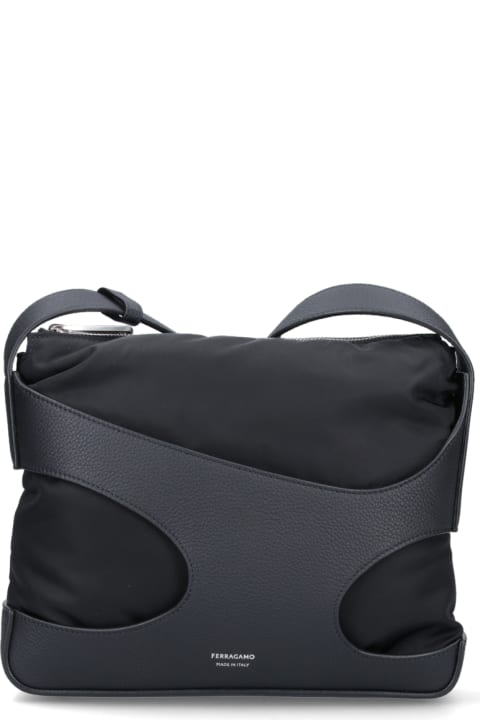 Shoulder Bags for Men Ferragamo "cut-out" Crossbody Bag