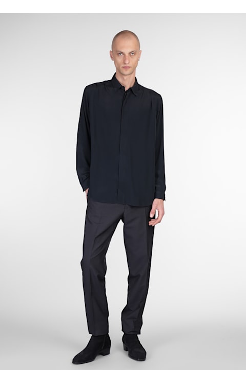 Lardini for Men Lardini Shirt In Black Silk