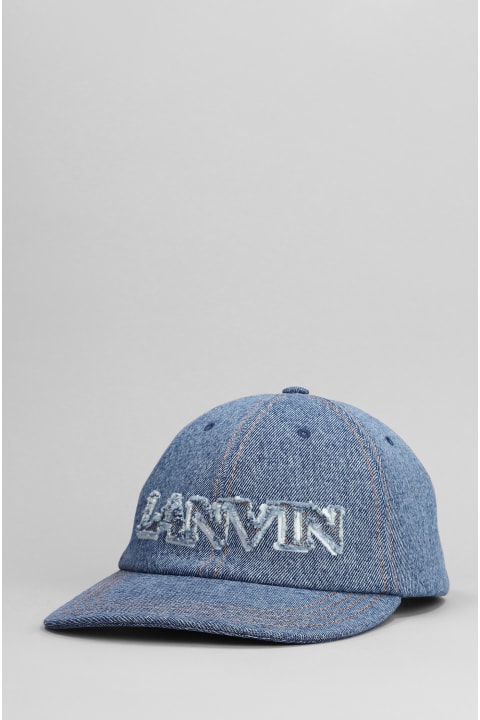 Lanvin for Women Lanvin Hats In Blue Cotton