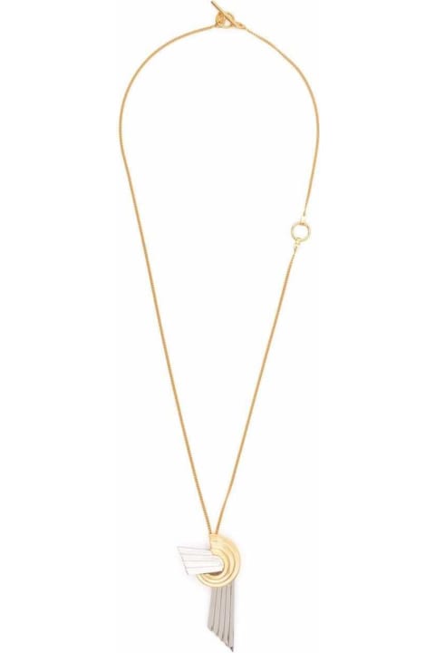 Jewelry for Women Leda Madera Meryl Brass Necklace With Pendant Detail