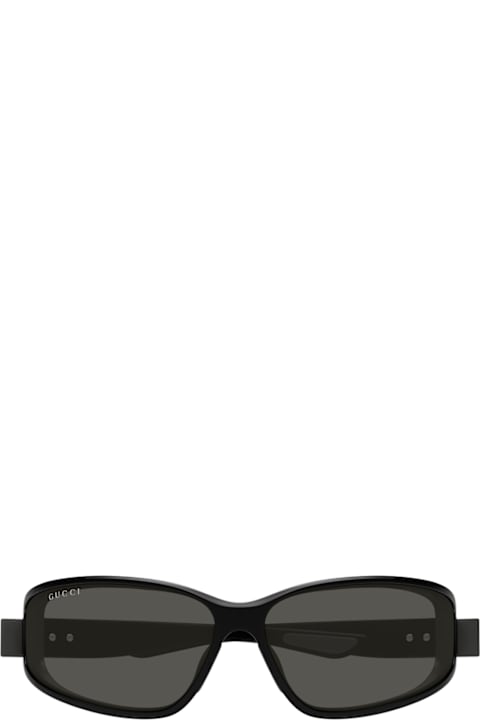 Gucci Eyewear لـ Kids Gucci Eyewear Gucci Gg2011s Linea Institutional 001 Black Grey Sunglasses