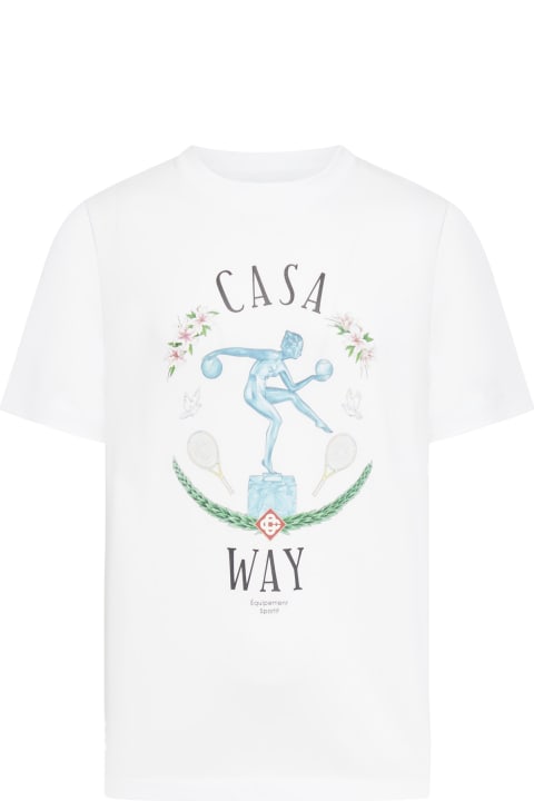 Casablanca Clothing for Men Casablanca Statue En Marbre Printed T-shirt