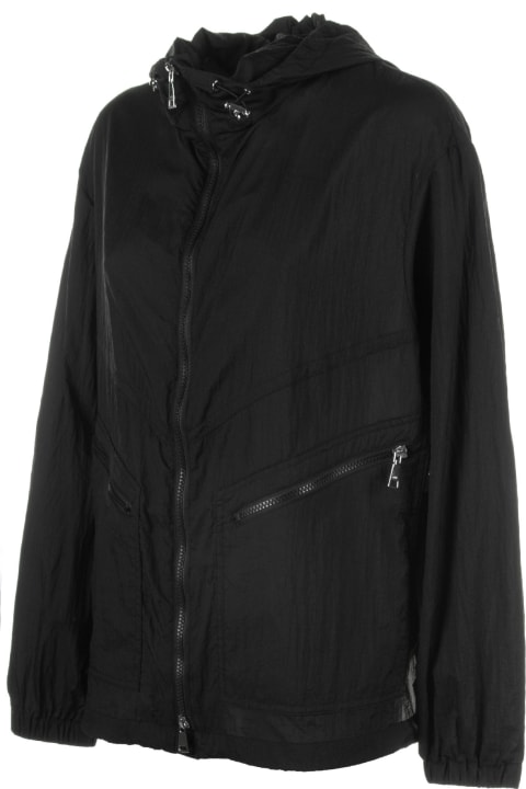 Add Coats & Jackets for Women Add Black Jacket With Zip And Hood