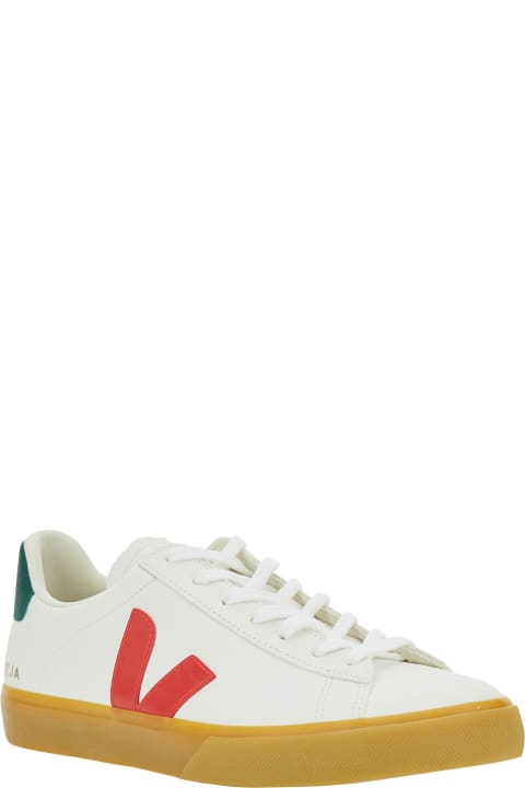 Fashion for Men Veja 'campo' White Low Top Sneakers With Logo Detail In Leather Man