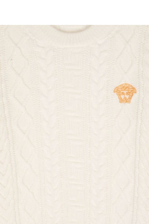 Versace Sweaters & Sweatshirts for Girls Versace Ivory White Sweater Unisex