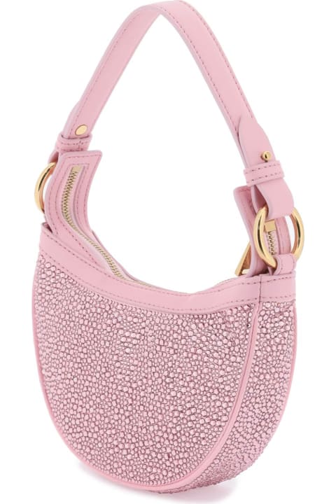 Versace for Women Versace Repeat Mini Hobo Bag With Crystals