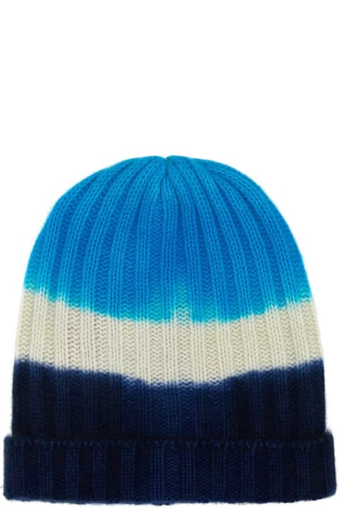 Hats for Men The Elder Statesman Multicolor Cashmere Beanie Hat