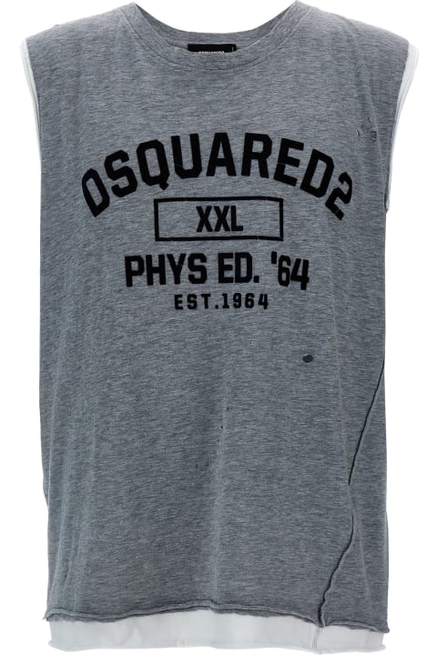 Dsquared2 for Men Dsquared2 Flocked Logo Tank Top