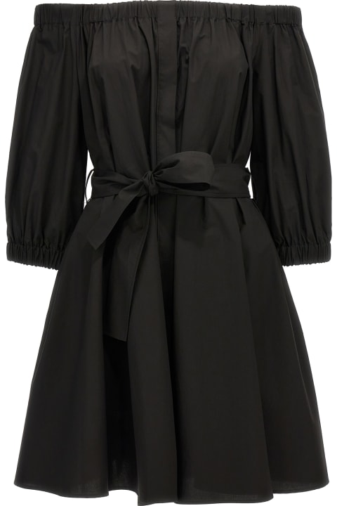 Parosh for Women Parosh Black Cotton Dress
