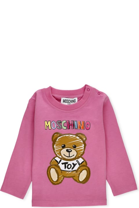 Moschino T-Shirts & Polo Shirts for Baby Girls Moschino Teddy Bear T-shirt