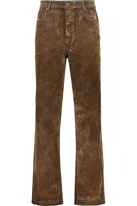 Homeware Diesel Wide Leg Brown Pants, Elegant And Comfortable