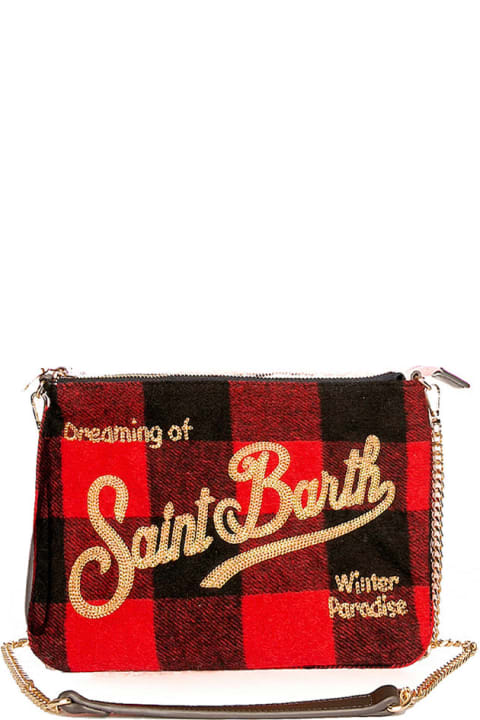 Luggage for Men MC2 Saint Barth Parisienne Check Wooly Cross-body Pouch Bag