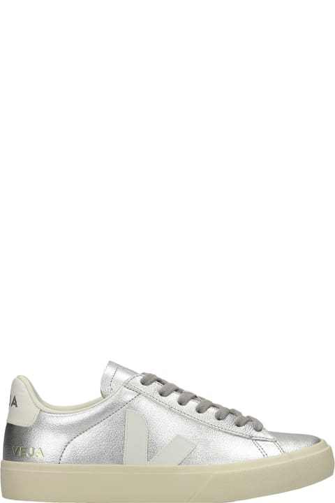 Campo Sneakers In Silver Leather