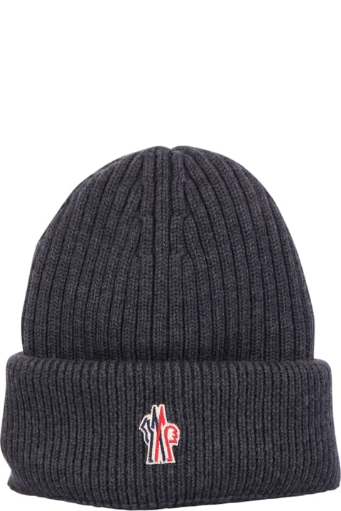 メンズ 帽子 Moncler Grenoble Striped Detail Hat