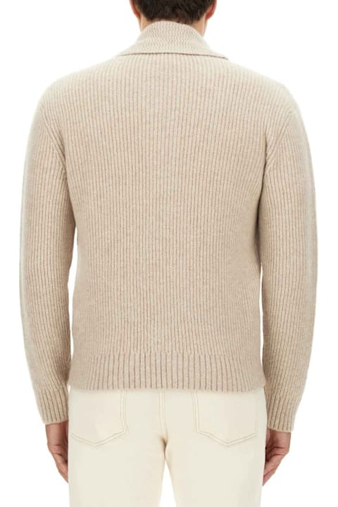 Tom Ford Sweaters for Men Tom Ford Brushed Shawl Collar Knitted Cardigan