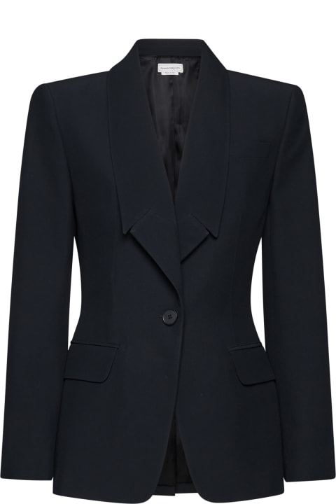 Statement Blazers for Women Alexander McQueen Jacket With Reversed Lapels