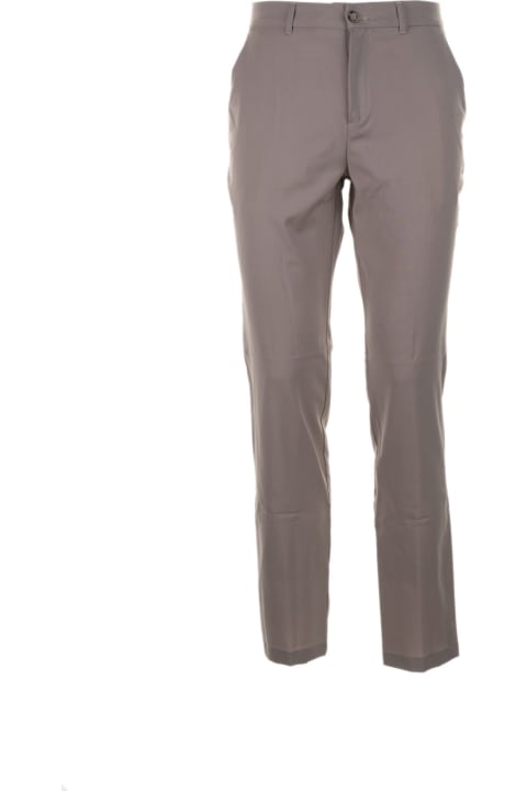 Taupe Stretch Chino Trousers
