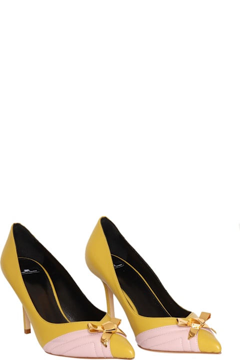Homeware Elisabetta Franchi Yellow Pumps Shoes