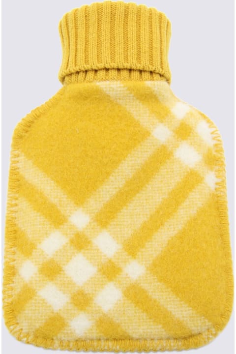 Sale for Men Burberry Pear Wool Check Hot Water Bottle