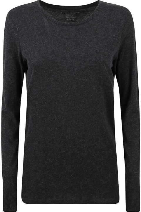 Majestic Filatures Clothing for Women Majestic Filatures Majestic T-shirts And Polos Anthracite