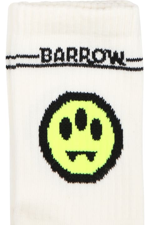 Barrow Underwear for Boys Barrow White Socks For Kids With Smiley