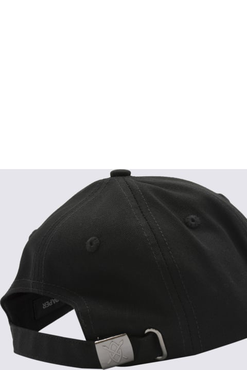 Daily Paper Hats for Men Daily Paper Black And White Cotton Baseball Cap