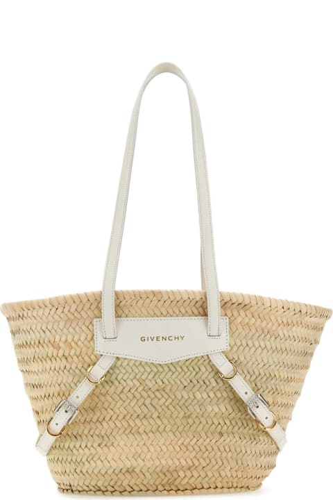 Givenchy Sale for Women Givenchy Straw Small Voyou Basket Shopping Bag